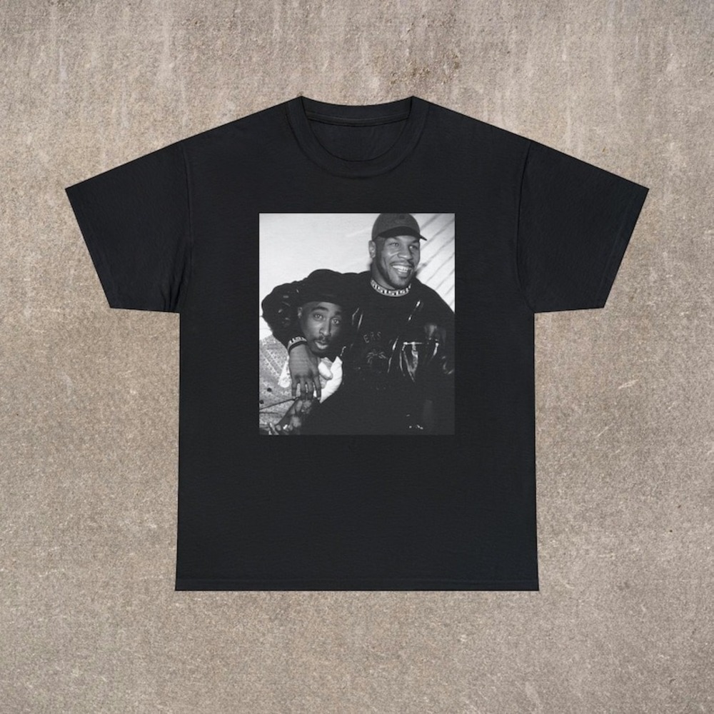 90_s Hip Hop T-shirt  Mike Tyson & Tupac Unisex T-Shirt Gift For Fan